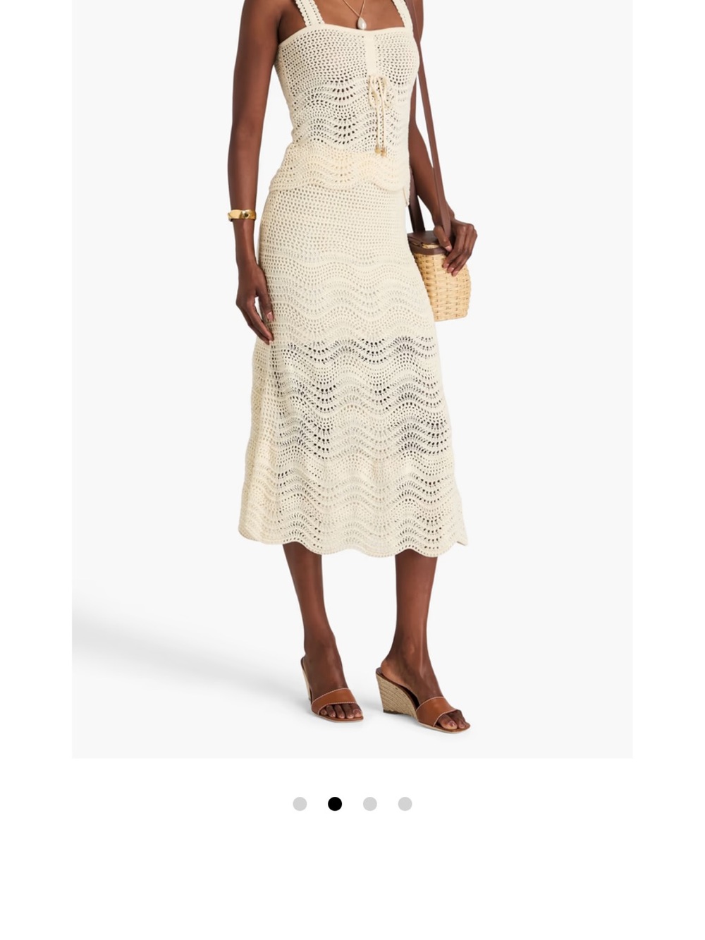 Zimmermann Crochet Midi Skirt Size 8 US
